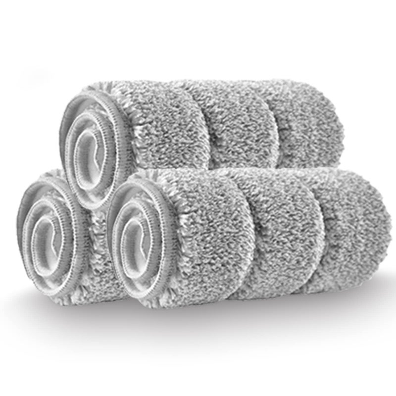 BOSHENG Flat Mop Pads Mop Replacement Pads Microfiber Mop Pads Machine Washable Pads Refill 3 Packs